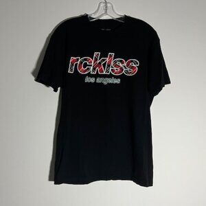 Rcklss Los Angeles Black T-Shirty by YR Size Large